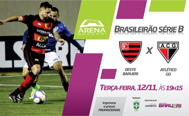 Futebol – Brasileirão Série B – Oeste Barueri x Atlético (GO)