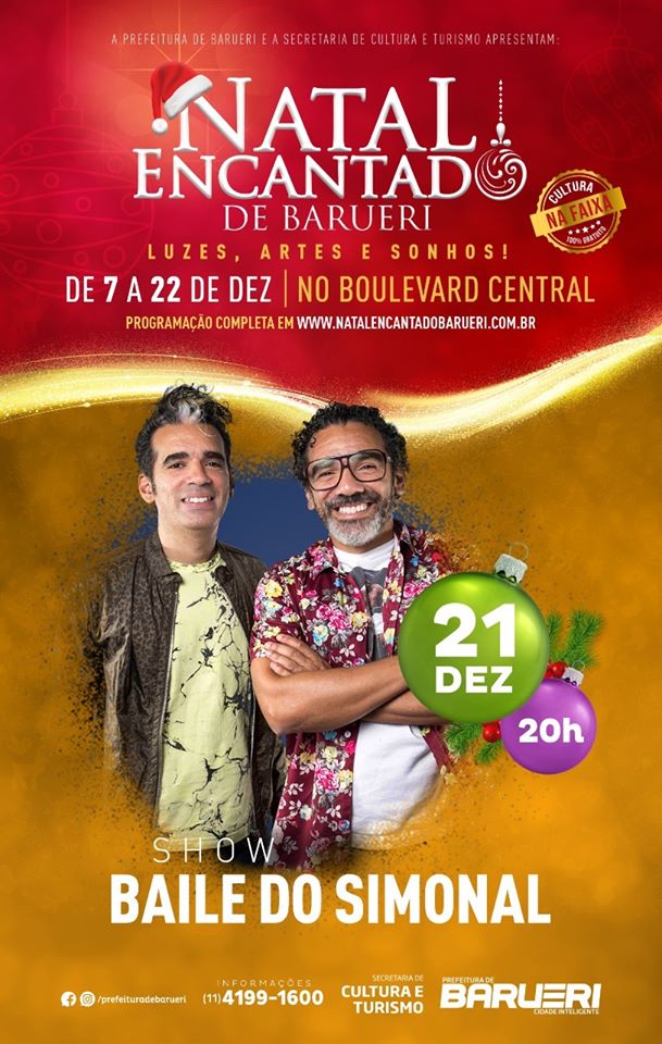 Baile do Simonal  na programação do Natal Encantado de Barueri