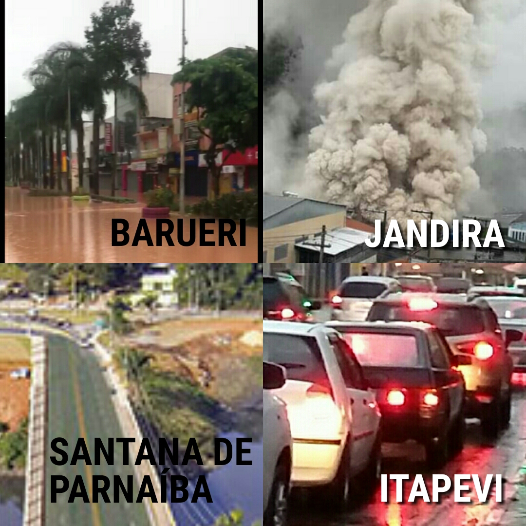 Chuva transformou a Segunda (10/02) em dia caótico em Barueri, Jandira, Itapevi e Santana de Parnaíba